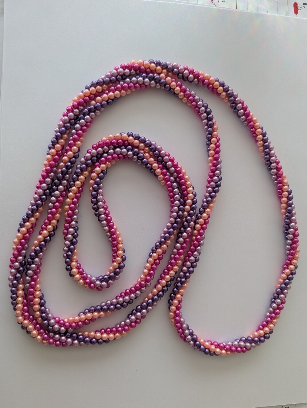EVC FAUC PEARL ENDLESS FLAPPER NECKLACE